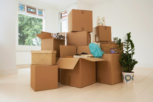 Organized archive boxes for document storage in Mazehill