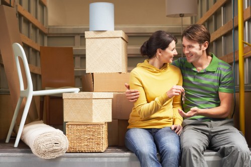 Careful packing of fragile items during house removals in Mazehill